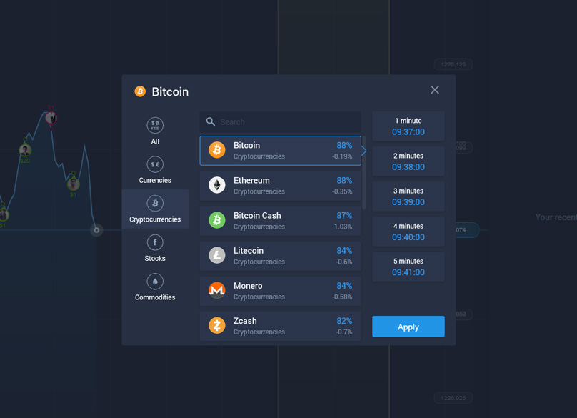 ซื้อขาย Cryptocurrencies