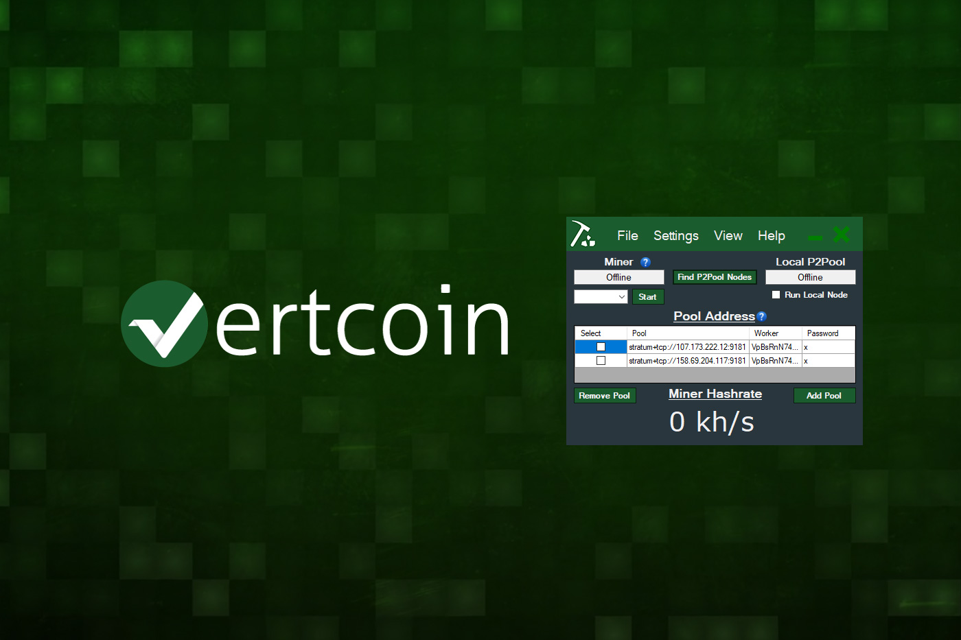 คู่มือ Vertcoin