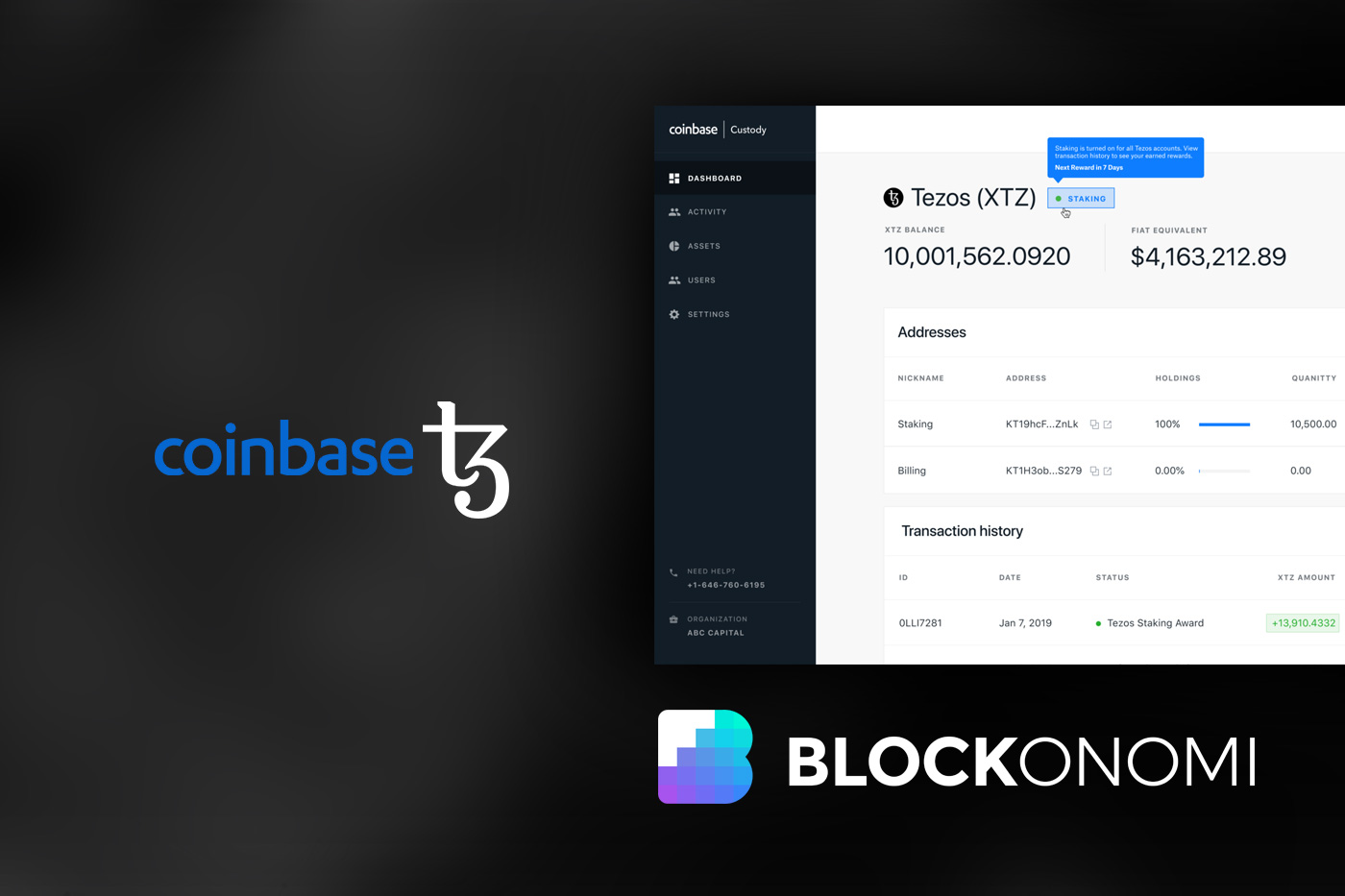 Coinbase Tezos