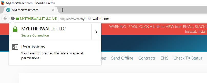 MyEtherWallet SSL