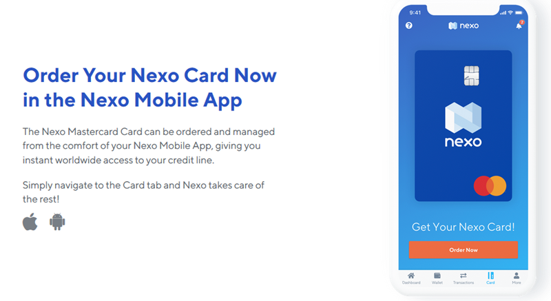 Кредитная карта Nexo